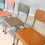 Retro eetkamerstoelen nieuw okerbruin cognac prijs p/stuk, Overige kleuren, NL, Ophalen of Verzenden, Valk