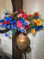 XXL Set Vrolijke Zijden bloemen in vaas Gratis Verzending, Ophalen of Verzenden, Nieuw