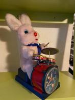 Vintage Duracell Bunny drummer wekker klok dealer display, Ophalen of Verzenden, Zo goed als nieuw