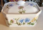 Vintage Porseleinen Doosje met Bloemen, Ophalen of Verzenden