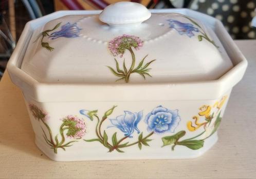 Vintage Porseleinen Doosje met Bloemen, Antiek en Kunst, Antiek | Porselein, Ophalen of Verzenden