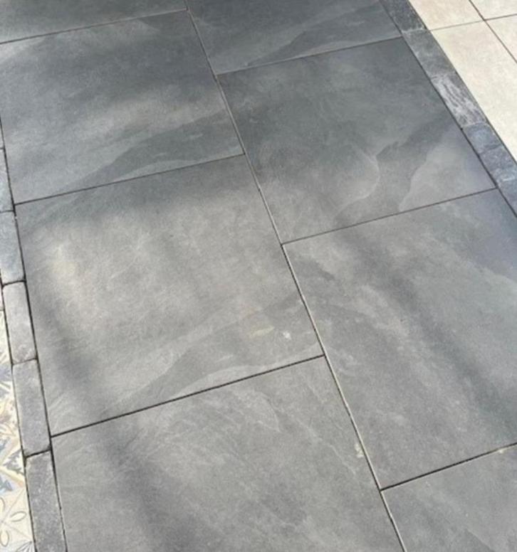 Terrastegels - GeoCeramica Tracks Mustang Dark 60x60x4cm, Tuin en Terras, Tegels en Klinkers, Nieuw, Terrastegels, Keramiek, 10 m² of meer
