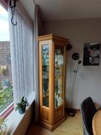 Houten Vitrinekast met Glas, Huis en Inrichting, Kasten | Vitrinekasten, Ophalen, Minder dan 50 cm, Met deur(en), Eikenhout