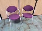 2 paarse stoelen, Twee, Metaal, Ophalen, Overige kleuren
