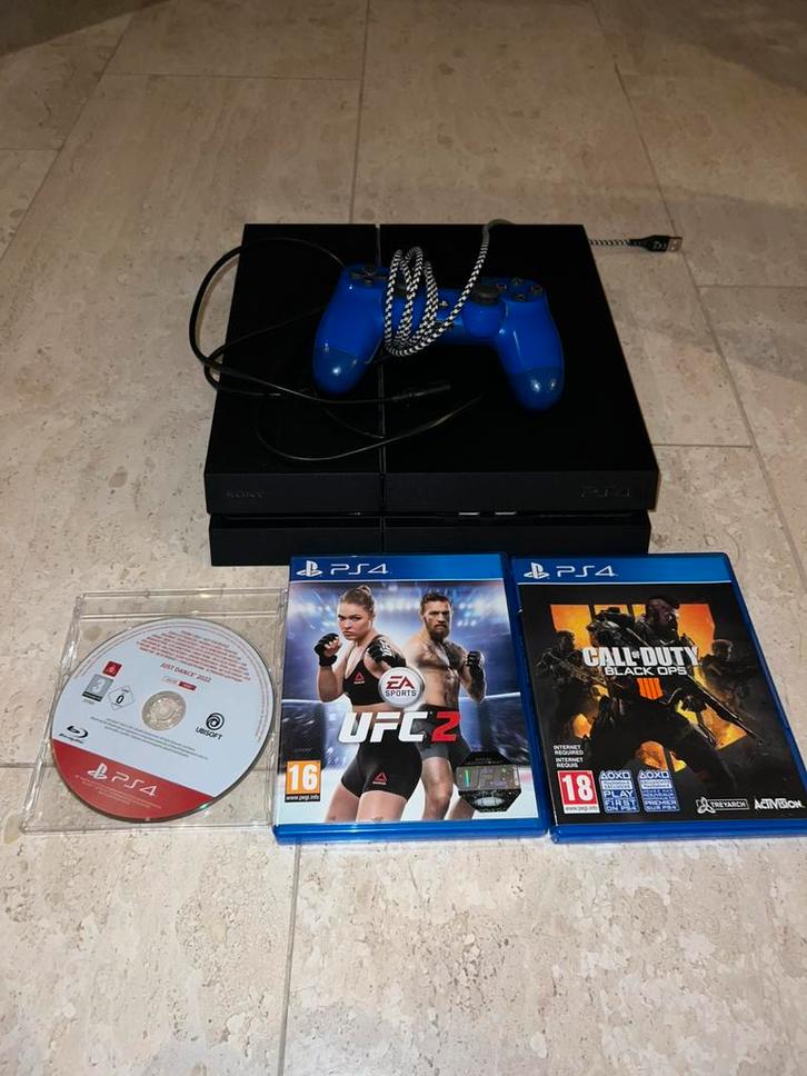 Playstation 4, Spelcomputers en Games, Spelcomputers | Sony PlayStation 4, Gebruikt, Original, 1 TB, Met 1 controller, Met games