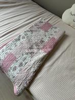 Patchwork plaid in rozetinten, Ophalen of Verzenden, Zo goed als nieuw