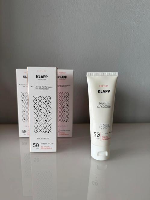 Klapp Cosmetics Facial Sunscreen SPF50, Sieraden, Tassen en Uiterlijk, Uiterlijk | Gezichtsverzorging, Nieuw, Verzorging, Ophalen of Verzenden