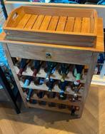 Wijn- drankenkast voor 35 flessen teak, Ophalen, Zo goed als nieuw, 25 flessen of meer, 75 cm of meer