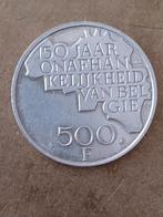 Belgische 500 frank zilveren munt, Ophalen of Verzenden