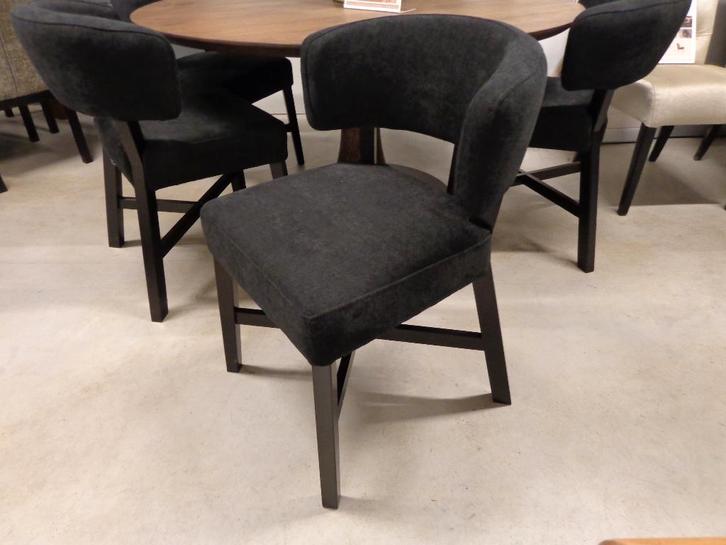 Eetkamerstoel Matteo UrbanSofa, Huis en Inrichting, Stoelen, Nieuw, Vier, Stof, Zwart, Ophalen