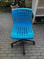 Kleine verrijdbare bureaustoel blauw, gratis, Ophalen, Gebruikt, Blauw, Bureaustoel