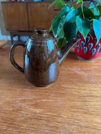 Vintage Bruin Theepotje - Klein & Charmant, Gebruikt, Keramiek, Overige typen, Ophalen of Verzenden