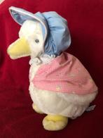 Beatrix Potter Knuffel Eend Pluche Jemima Puddle-Duck Eden, Ophalen of Verzenden, Zo goed als nieuw, Dier