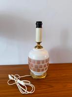 Tafellamp, glas, messing, Murano, Italiaans, vintage, jr 60, Huis en Inrichting, Lampen | Tafellampen, Ophalen of Verzenden, Zo goed als nieuw