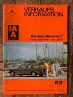 Verkaufsinformation Mercedes-Benz TE station S123 1977, Ophalen of Verzenden, Mercedes-Benz, Mercedes