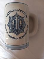 Delfts Blauwe bierpul Mobiele Eenheden Gemeente politie, Verzamelen, Biermerken, Ophalen of Verzenden, Gebruikt, Pul(len), Overige merken