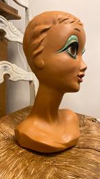 Vintage Etalagepop Hoofd Twiggy, Ophalen of Verzenden