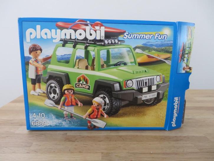 Playmobil 6889 Familieterreinwagen met kajaks kano's, Kinderen en Baby's, Speelgoed | Playmobil, Zo goed als nieuw, Complete set