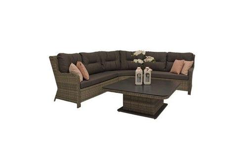 Loungeset sandigo opruiming magazijn, Tuin en Terras, Tuinsets en Loungesets, Zo goed als nieuw, Wicker, Bank, Ophalen