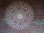 Gehaakte Mandala Meu Mundo - 100cm - Nieuw - Creme, Huis en Inrichting, Woonaccessoires | Overige, Ophalen