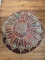 Marokkaanse leren poef, Huis en Inrichting, Ophalen of Verzenden