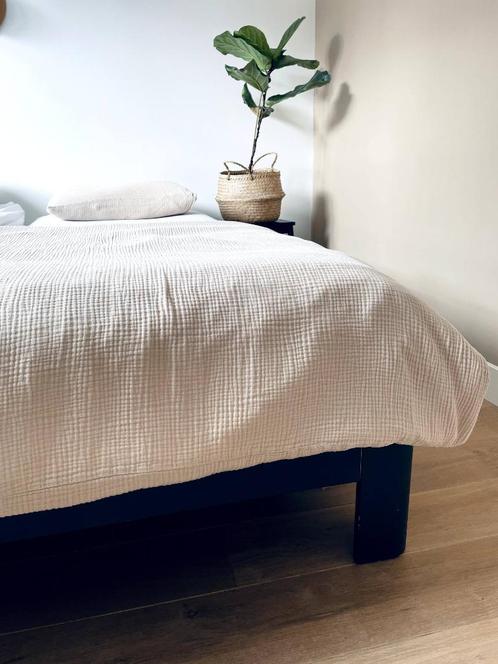 Auping Auronde met lattenbodems 180x220, Huis en Inrichting, Slaapkamer | Bedden, Gebruikt, Tweepersoons, 180 cm, 220 cm, Hout