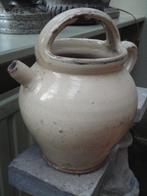 antieke CREME KRUIK met TUIT + HENGSEL, Antiek en Kunst, Ophalen of Verzenden