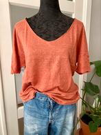 DES PETITS HAUTS linnen T-shirt  40/42, Des petits hauts, Maat 42/44 (L), Oranje, Ophalen of Verzenden