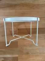 IKEA KROKHOLMEN outdoor coffee table in beige, Ophalen, Minder dan 45 cm, Metaal of Aluminium, Rond