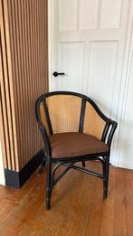 Rotan stoel zwart, Ophalen, Gebruikt, Zwart, Eén