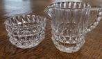 Roomstel, kannetje en potje, glas of kristal, Ophalen of Verzenden