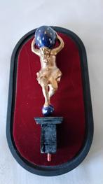 ANTIEKE  HOUTEN  ATLAS VOOR FRIESESTAARTKLOK, Ophalen, Zo goed als nieuw, Bruin, Overige materialen