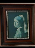 Meisje met de parel - Vintage Schilderij, Ophalen of Verzenden