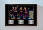Messi Neymar Suarez fotolijst. Handtekening! Cadeau-idee., Ophalen of Verzenden
