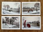 Set van 4 winterse  foto's A4 - landschap Blerick - 8/2/2021, Antiek en Kunst, Kunst | Tekeningen en Foto's, Ophalen