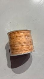 100 meter perzik polyester koord 0,6mm, Ophalen of Verzenden, Nieuw, Draad