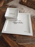 Nieuw  riviera maison set   bord/plate + 4 schaaltjes, Nieuw, Ophalen of Verzenden, Bord(en), Overige stijlen