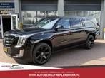 Cadillac Escalade 6.2 V8 Premium 450PK ESV Platinum 7p 5xTV, 208 €/maand, Zwart, Bedrijf, Vierwielaandrijving