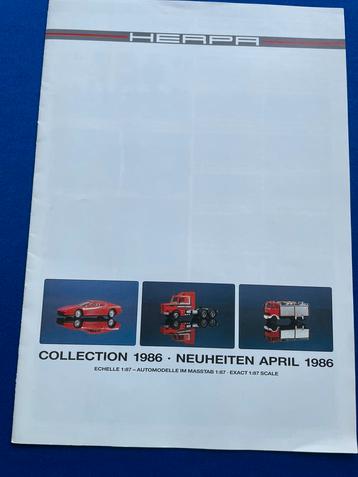 Herpa schaal 1:87 catalogus april 1986 beschikbaar voor biedingen
