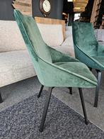 Draai stoel beau velvet velours groen opruiming, Ophalen of Verzenden, Nieuw, Overige kleuren, Eén