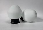 Bauhaus plafonniere witte plafondlamp melkglas mid century, Huis en Inrichting, Lampen | Plafondlampen, Ophalen of Verzenden, Zo goed als nieuw