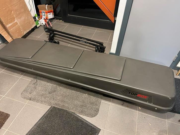 Dakkoffer met Dakdragers - 220x50cm, Auto diversen, Dakkoffers, Gebruikt, Ophalen