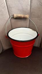 Emaille emmer 14 cm, Antiek en Kunst, Antiek | Emaille, Ophalen of Verzenden