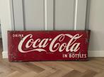 Vintage Coca Cola Emaille Reclamebord Groot Formaat 114cm Br, Antiek en Kunst, Ophalen