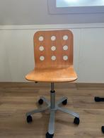 Houten Bureaustoel met Wielen, Gebruikt, Bruin, Ophalen of Verzenden, Bureaustoel