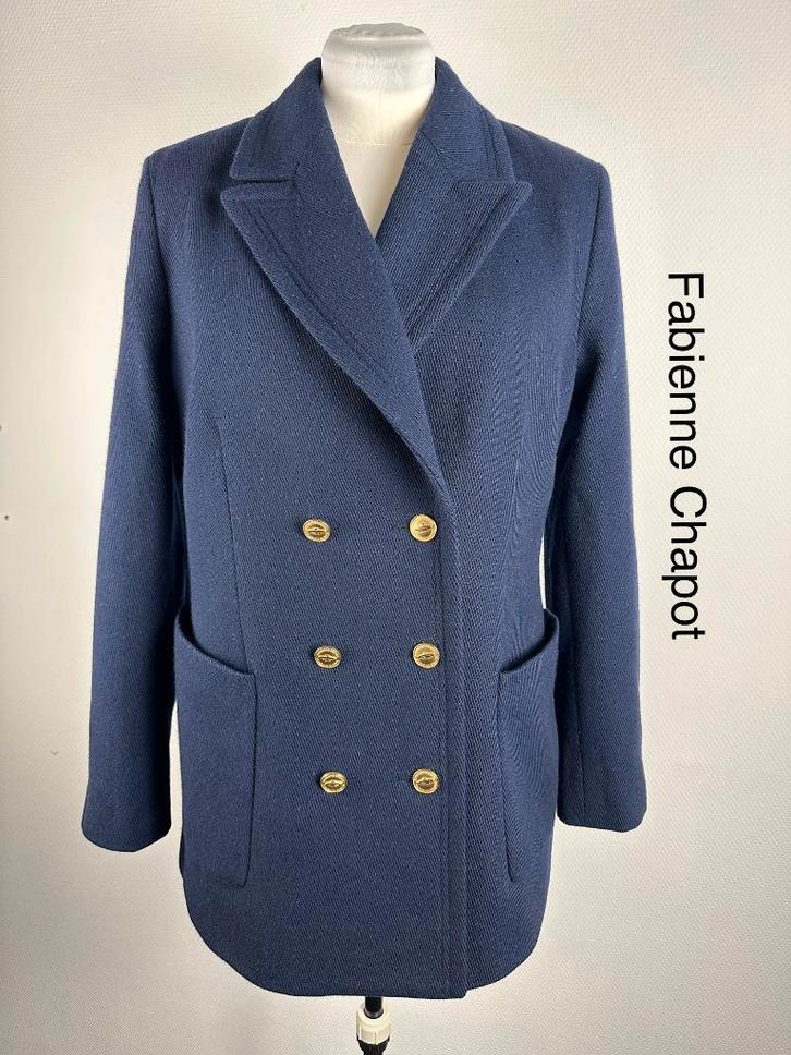 Fabienne Chapot Manteljas  (mt: 42) 27,4/9307, Kleding | Dames, Jassen | Winter, Zo goed als nieuw, Maat 42/44 (L), Zwart, Ophalen of Verzenden