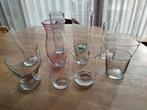 Glazen bloemvazen - diverse maten, Huis en Inrichting, Overige kleuren, Ophalen of Verzenden, Minder dan 50 cm, Glas
