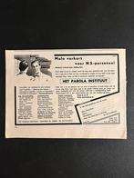 Knipsel ‘Parola instituut - MULO voor NS-personeel’ (1960), Ophalen of Verzenden, Gebruikt, Trein