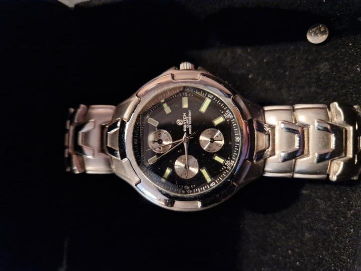 Party Goedwerkende Merk Horloges, Sieraden, Tassen en Uiterlijk, Sporthorloges, Zo goed als nieuw, Android, Zwart, Ophalen of Verzenden