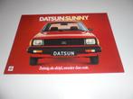 brochure Datsun Sunny  1981, Verzenden, Zo goed als nieuw, Overige merken